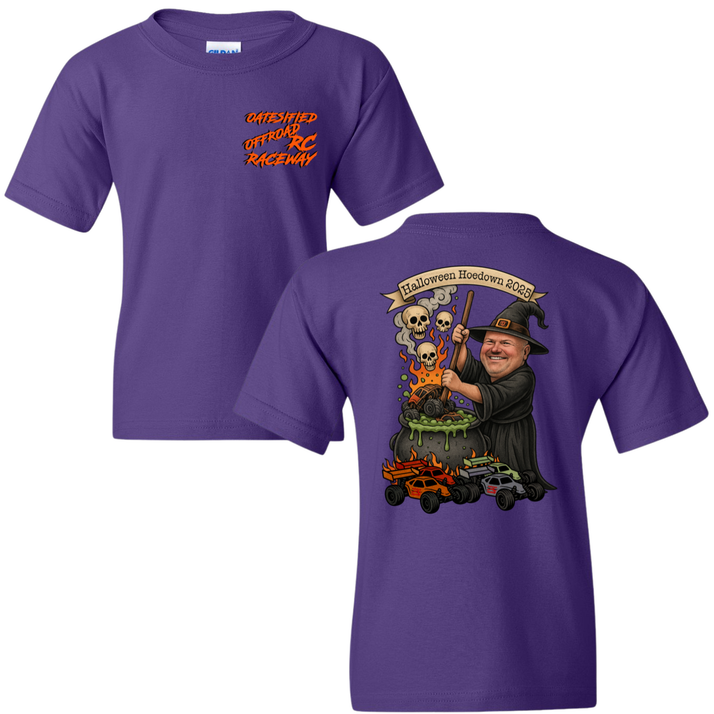 Oatesified Halloween Hoedown 2025 T-Shirt-Purple (Kids)