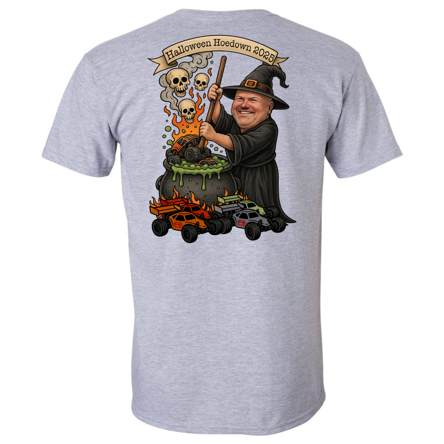 Oatesified Halloween Hoedown 2025 T-Shirt-Sport Grey (Adult)