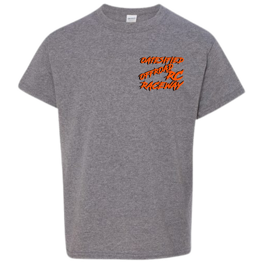 Oatesified Halloween Hoedown 2025 T-Shirt-Heather Graphite (Kids)