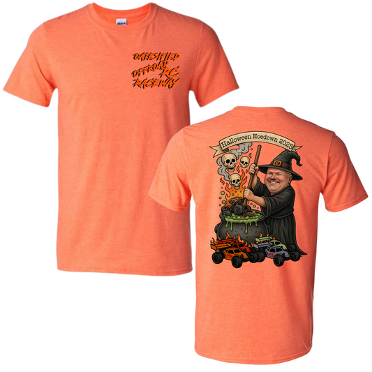 Oatesified Halloween Hoedown 2025 T-Shirt-Heather Orange (Adult)