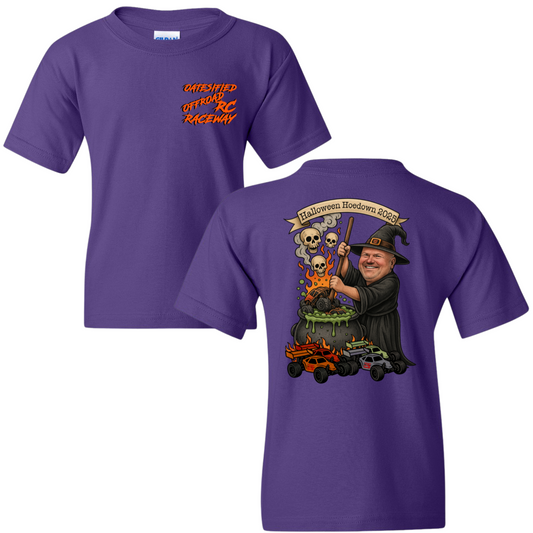 Oatesified Halloween Hoedown 2025 T-Shirt-Purple (Kids)