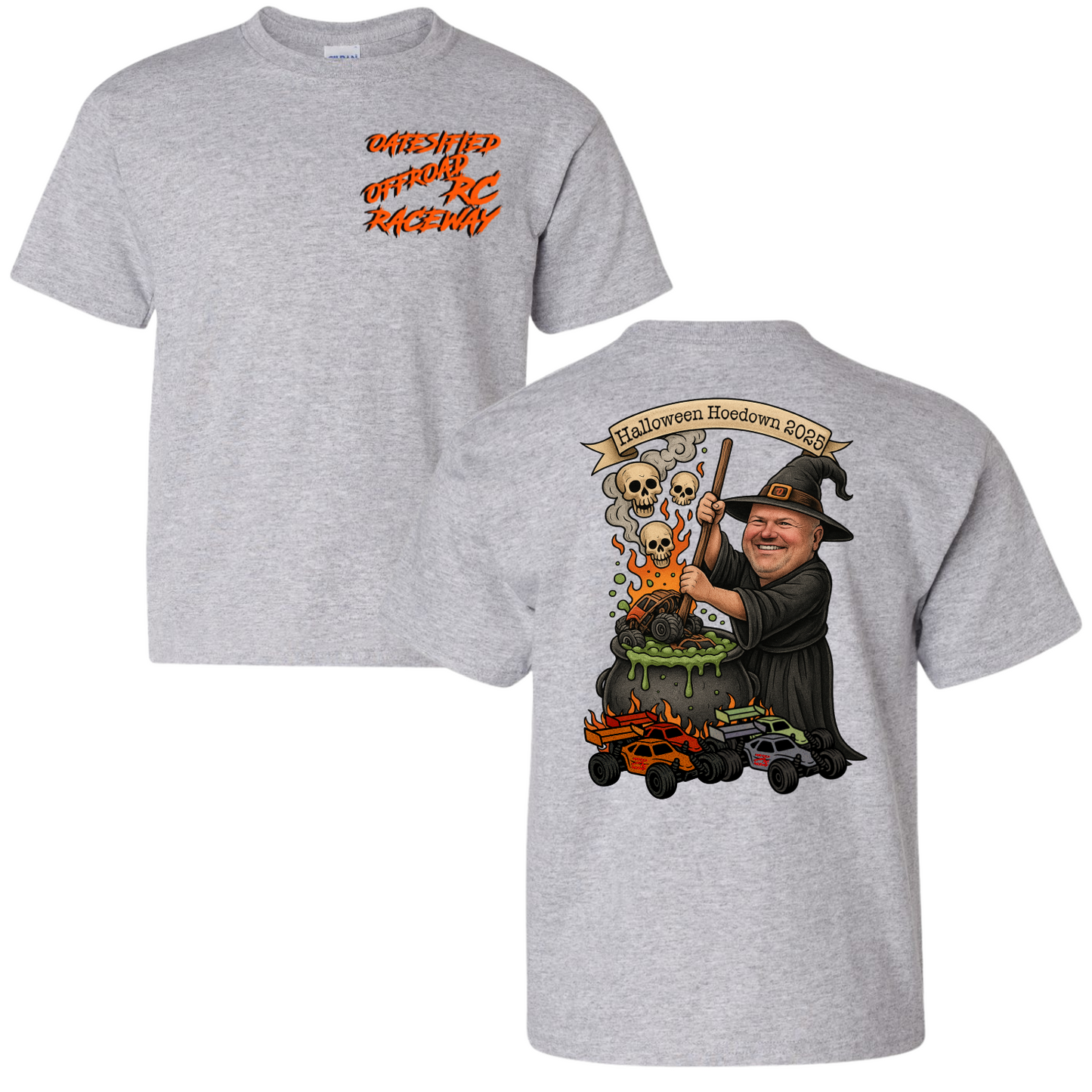 Oatesified Halloween Hoedown 2025 T-Shirt-Sport Grey (Kids)